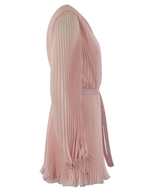 Visitez la mousseline de mousseline plissée Max Mara en coloris Pink