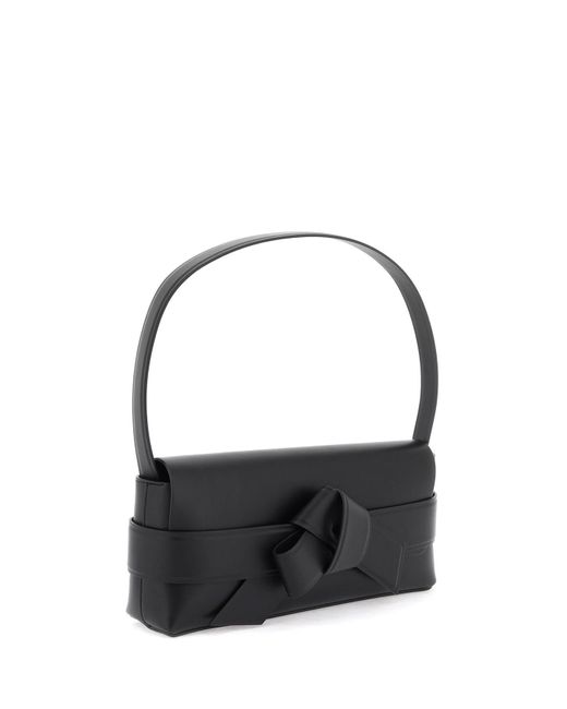 Acne Black Musubi Shoulder Bag With Adjustable