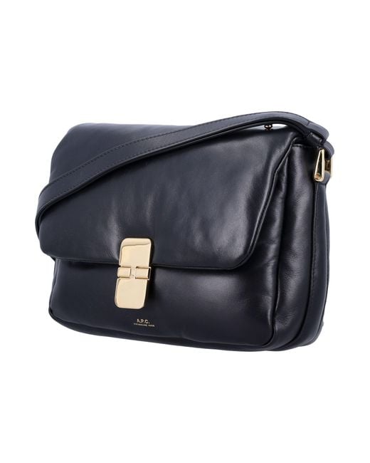 A.P.C. Blue Grace Soft Leather Bag