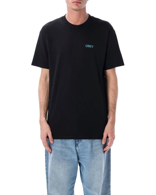 Obey Black T Shirts And Polos for men