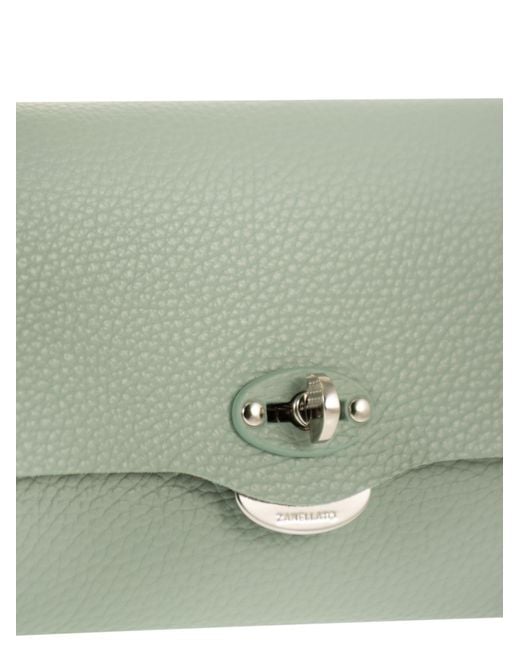 Zanellato Green Postina Lettera Small Leather Bag
