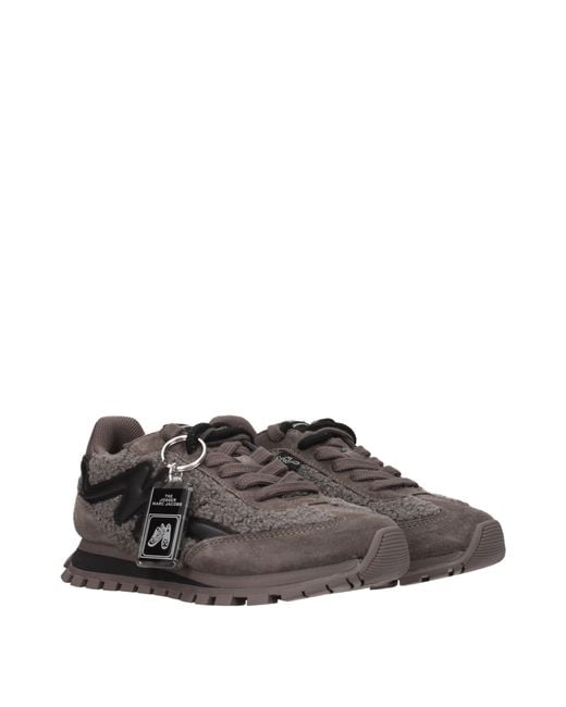 Marc Jacobs Gray Sneakers Donna Pelliccia Grigio