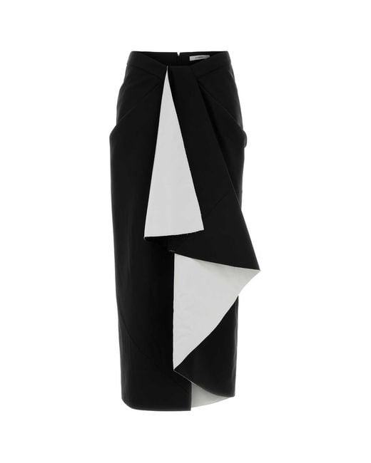 Givenchy Black Wool Blend Skirt
