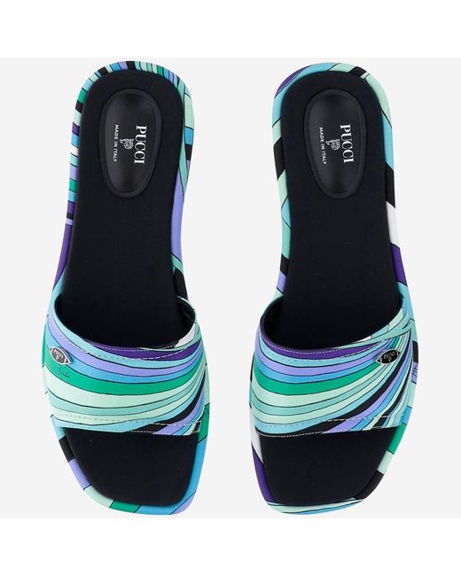 Emilio Pucci Blue Yummy Sandals