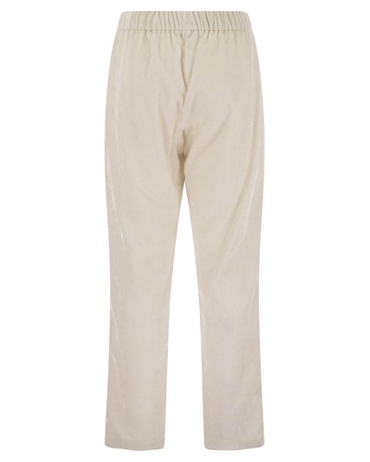 Herno Natural Bright Corduroy Resort Trousers