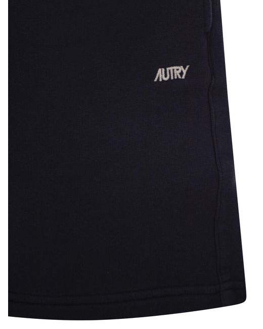 Autry Bermuda Shorts Met Logo in het Blue voor heren