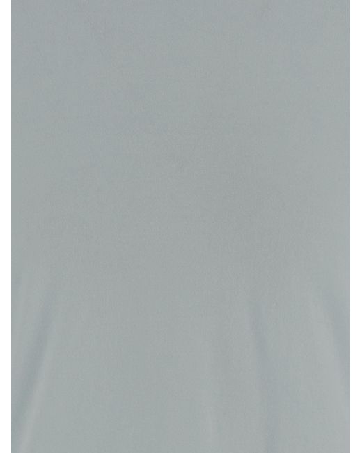 arch4 Blue Cashmere T Shirt With Contrasting Edging
