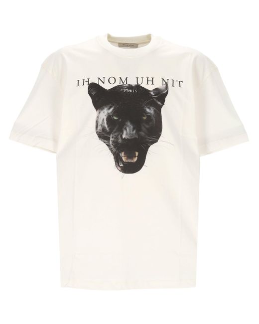 Light Logo Stampa Maglietta di Ih Nom Uh Nit in White da Uomo
