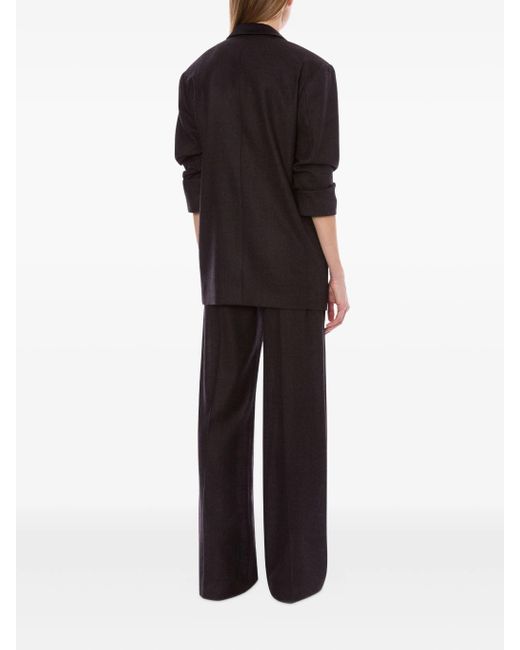 Blazer En Laine À Boutonnière Croisée Alberta Ferretti en coloris Black