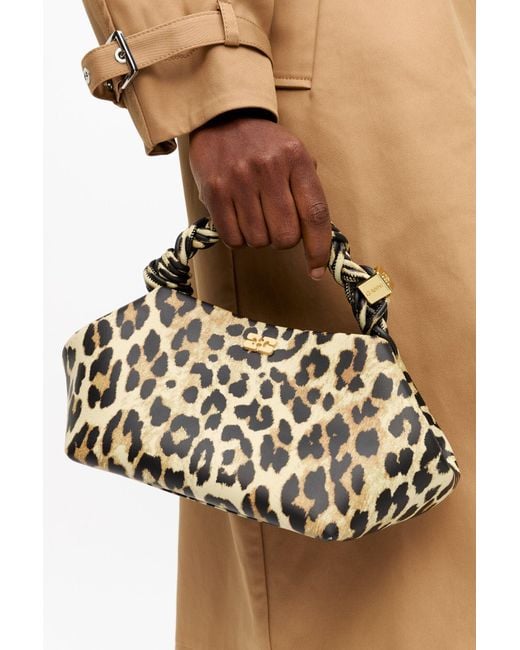 Ganni Blue Leopard Mini Bou Bag