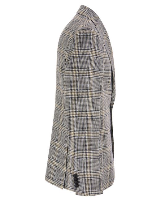 Tagliatore Jacke mit Tartan -Muster in Gray für Herren