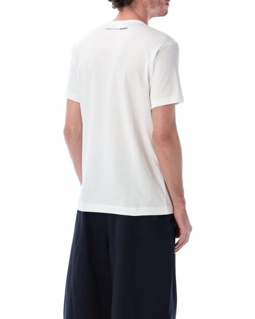 Comme des Garçons White Logo Tee