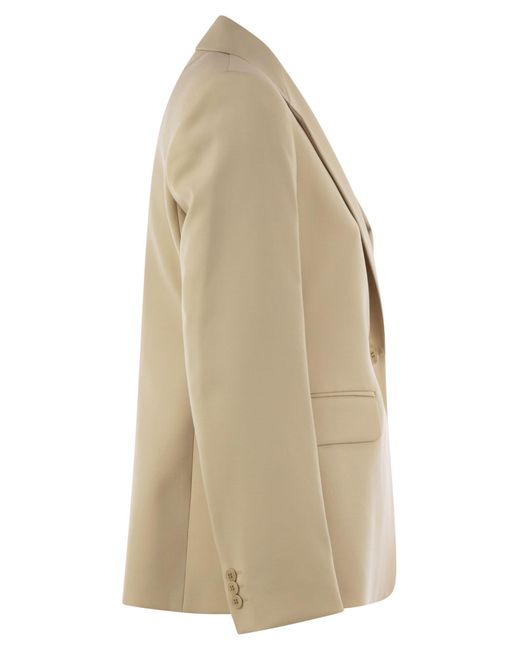 Weekend by Maxmara Lamine Natural Stretch Wool Blazer