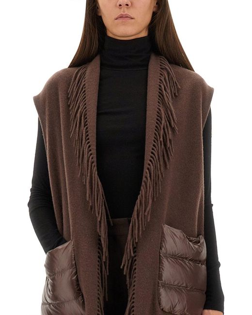 Herno Brown Resort Sleeve Made Of Warmy And Ultralight Nylon Jacket