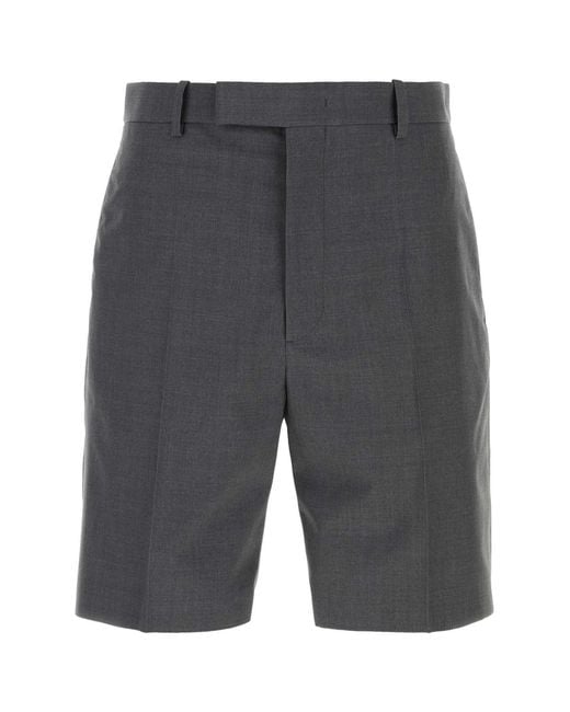 Jil Sander Gray Solid Shorts for men