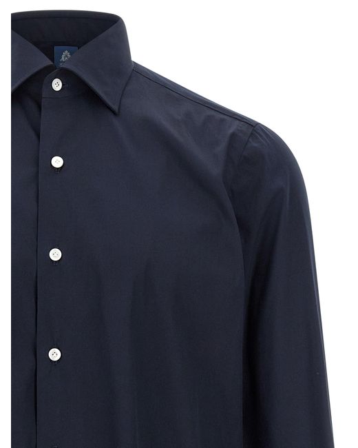 Finamore 1925 'Napoli' Hemd in Blue für Herren
