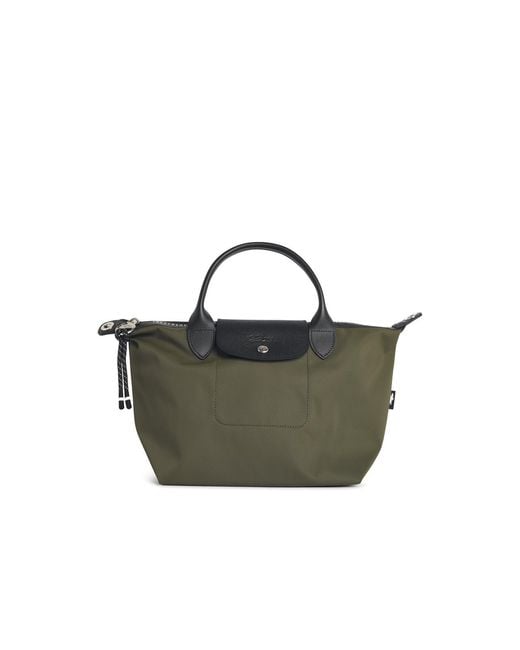 Longchamp Green Khaki Tela S Le Pliage Energy Handle Bag