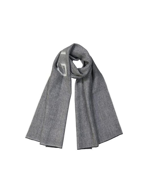 Bufanda de logotipo de lana de Givenchy de hombre de color Gray