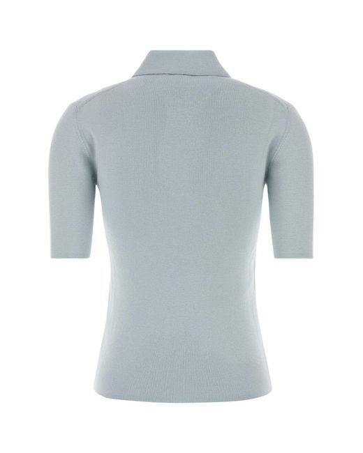 Jil Sander Blue Polo Shirts