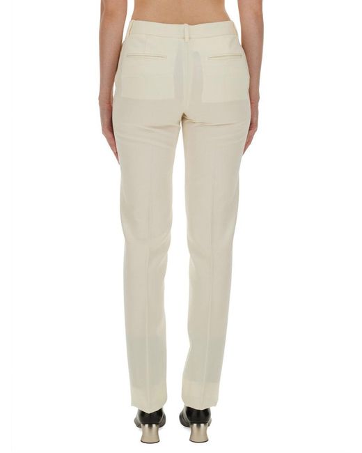 Jil Sander Natural Wool Pants