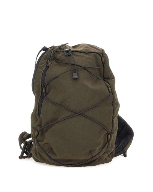 C P Company Rugzak Met Trekkoord En Lens-Detail in het Green voor heren