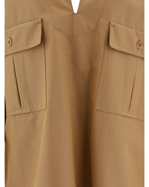 "Ulrico" Canvas de algodón blusa de gran tamaño Max Mara de color Brown