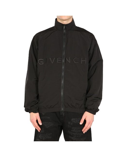 Givenchy Logo Windbreaker Jacket in Black for Men Lyst Canada