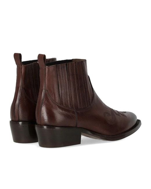 Duccio Del Duca Brown Ebony Texan Ankle Boot