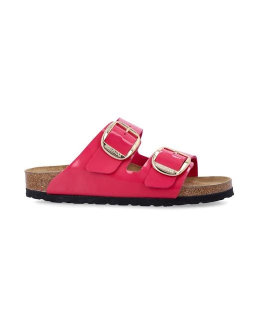 Birkenstock Pink Birko-flor Arizona Big Buckle Sandals