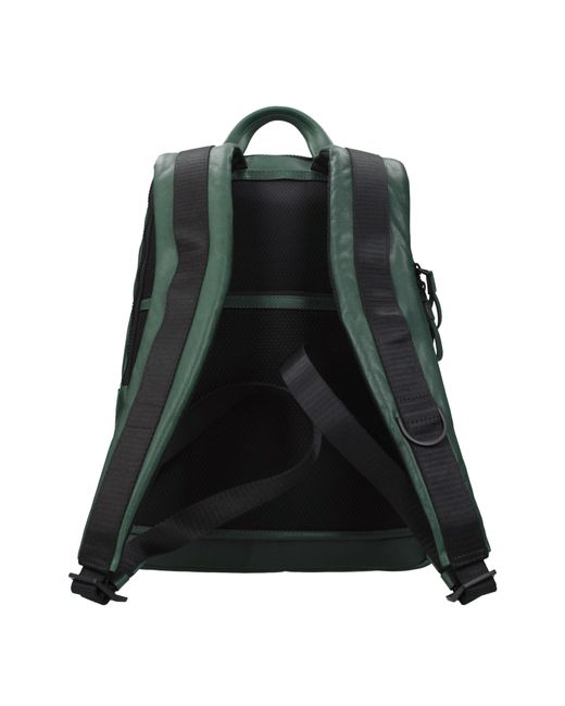 Hombres Mochilas Y Riñoneras Piel Verde/Verde Botella Piquadro de color Green