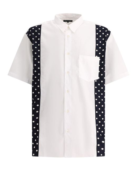 Comme des Garçons Shirt Met Polka Dots Inserts in het White voor heren