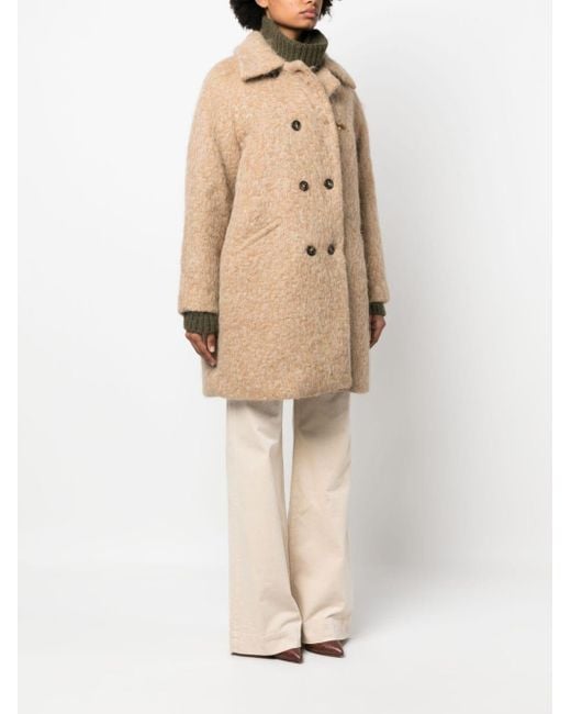 Fay Jas Met Dubbele Rij Knopen in het Natural