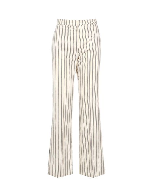 Kaos Broek Beige in het White