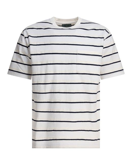 Beams Plus Stralen Plus T Shirts in het White