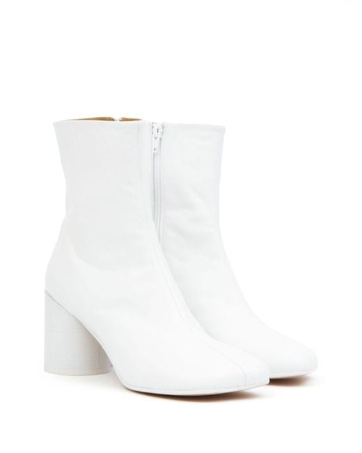 MM6 by Maison Martin Margiela 70 Mm Anatomic Enkellaarzen in het White