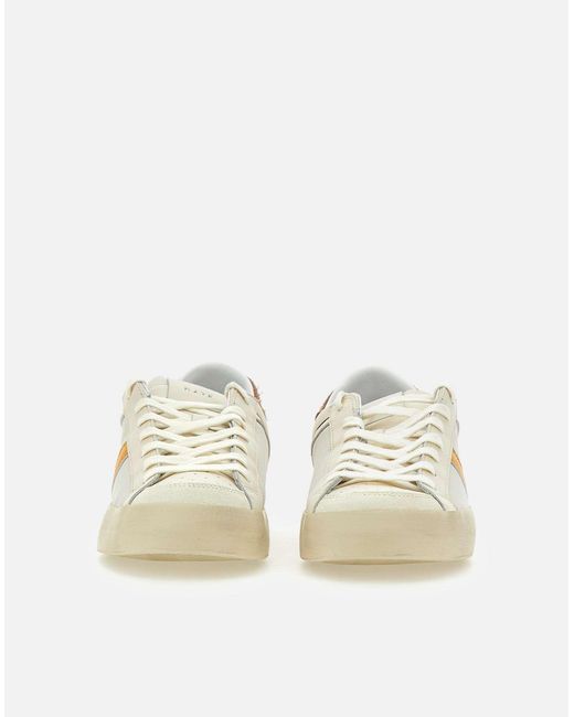 Date Datum. Hill Low Beige Nylon Lederen Sneakers in het Natural voor heren