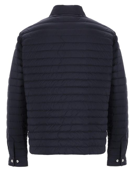 Moorer Blue Lightweight Trench Coat for men