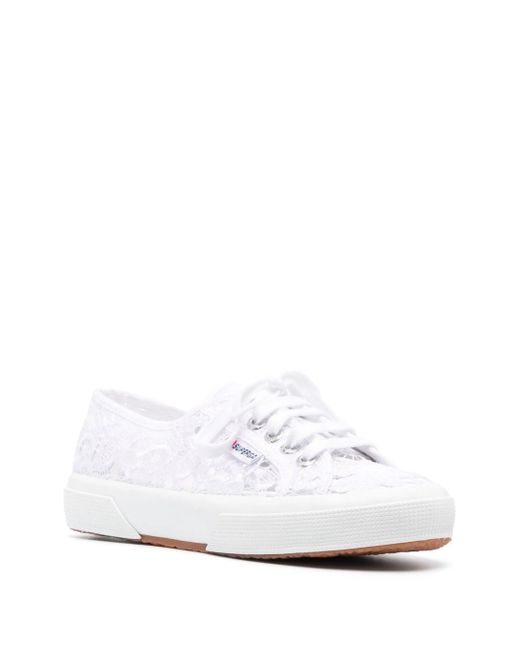 Superga White 2750 Macrame