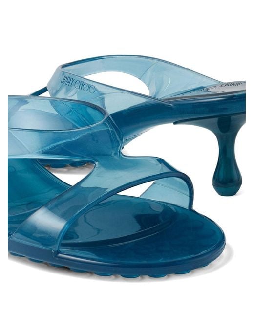 Jimmy Choo Blue Jelly Heels