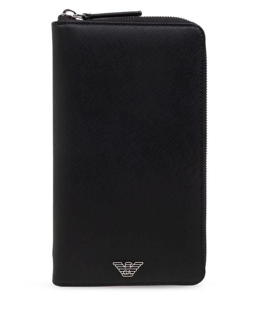 Emporio Armani Black Logo Organizer for men