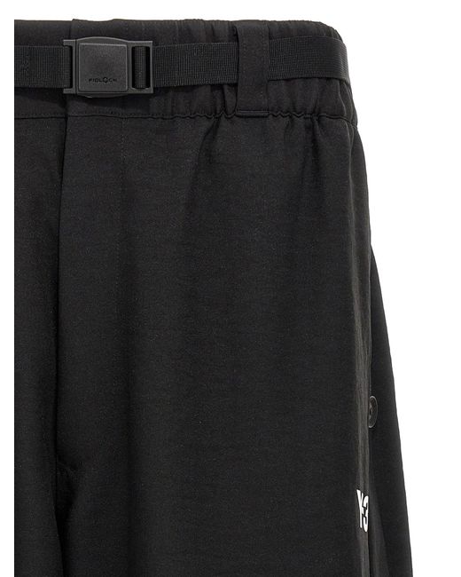 Y-3 Logo Bermuda Shorts in het Black voor heren
