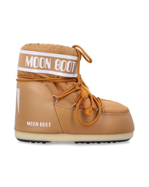 Moon Boot Brown Icon Low Nylon Boots