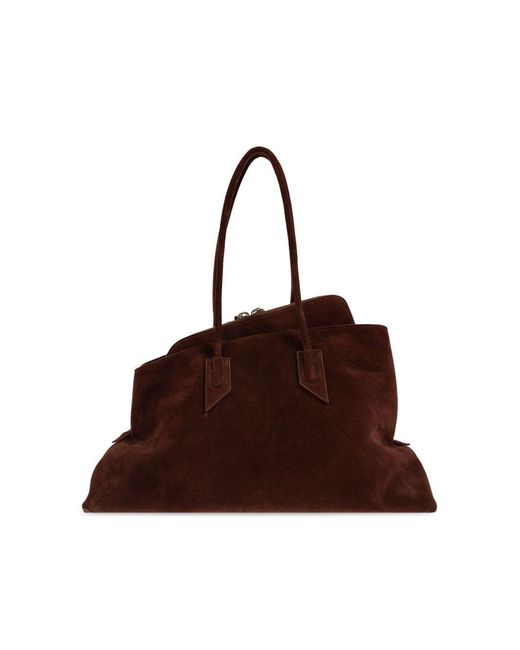 The Attico Brown 'la Passeggiata Medium' Shoulder Bag