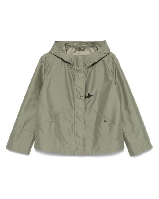 Fay Short Parka Coat in het Green