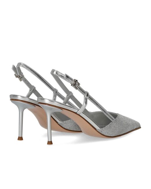 Sergio Levantesi White Giulia Slingback Pump