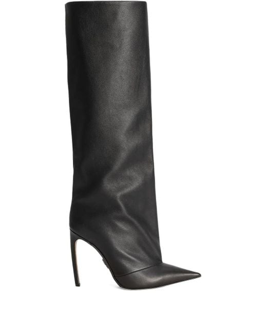 Dolce & Gabbana Black Devotion 105Mm Knee-High Boots