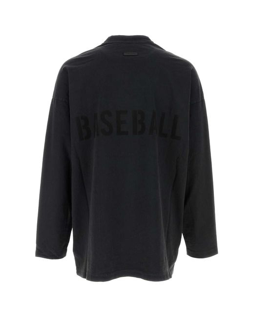 Fear Of God Blue Slate Cotton Oversize T-Shirt for men