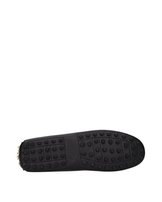 Tod's Black Loafers Leather
