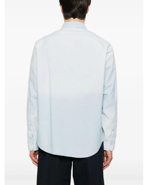 Polo Ralph Lauren Sport Shirt Met Lange Mouwen in het White