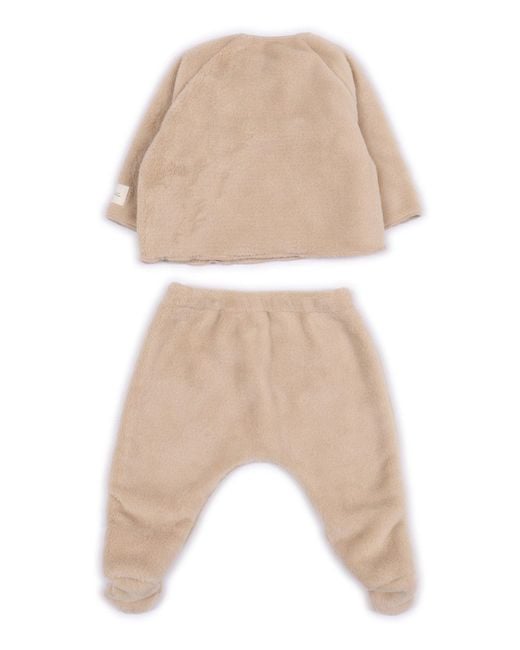Teddy & Minou Natural Completo 2 Pz Felpa + Pantalone